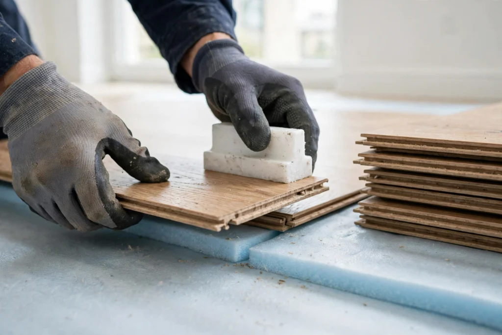 Laminate flooring installation in North Bay