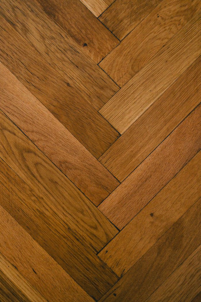 Herringbone hardwood flooring in a North Bay home